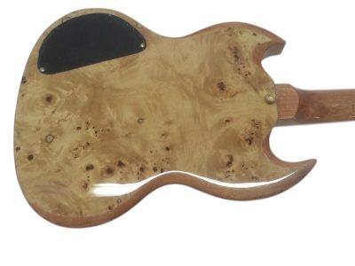 Custom Crown SG Birdseye Humbucker Pickups Fixed Bridge Guitar - Image 7