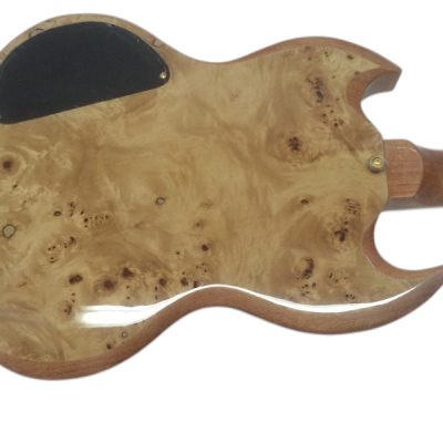 Custom Crown SG Birdseye Humbucker Pickups Fixed Bridge Guitar - Image 7