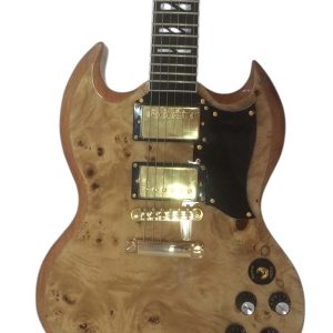 Custom Crown SG Birdseye Humbucker Pickups Fixed Bridge Guitar