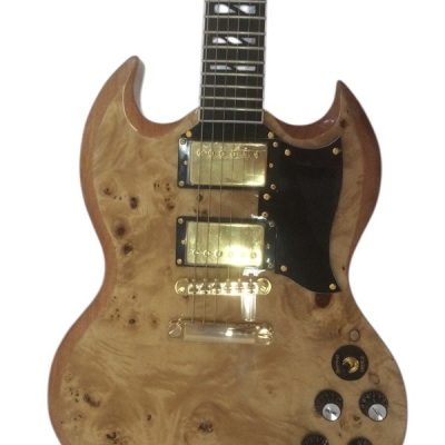 Custom Crown SG Birdseye Humbucker Pickups Fixed Bridge Guitar