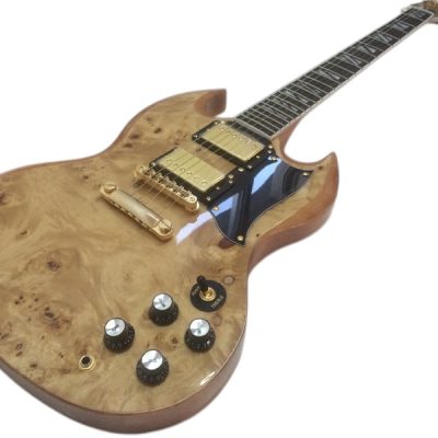 Custom Crown SG Birdseye Humbucker Pickups Fixed Bridge Guitar - Image 9