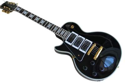 Custom Crown 3 Pickups Frampton Black Beauty Left Handed Guitar - Image 4
