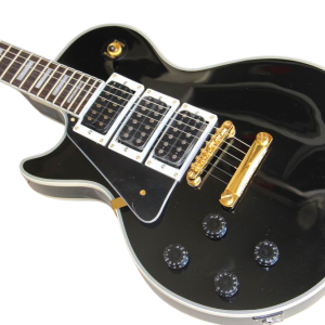 Custom Crown 3 Pickups Frampton Black Beauty Left Handed Guitar