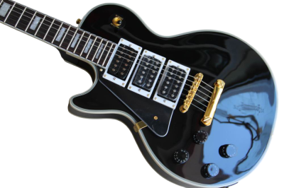 Custom Crown 3 Pickups Frampton Black Beauty Left Handed Guitar - Image 5