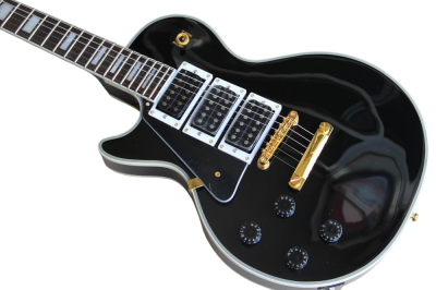 Custom Crown 3 Pickups Frampton Black Beauty Left Handed Guitar - Image 6