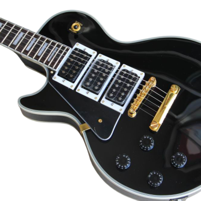 Custom Crown 3 Pickups Frampton Black Beauty Left Handed Guitar - Image 6