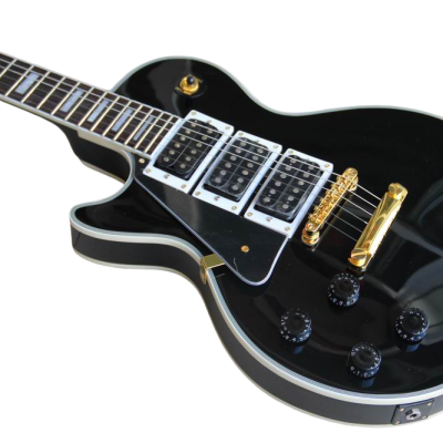 Custom Crown 3 Pickups Frampton Black Beauty Left Handed Guitar - Image 7
