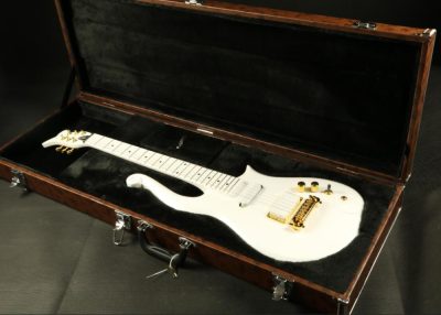 Custom Ember Prince Cloud Pearl White 6 String Electric Guitar - Image 6