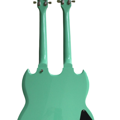 Custom Crown SG EDS2550 Alex Lifeson Sea Foam Green Double Neck 12 6 String Guitar - Image 5