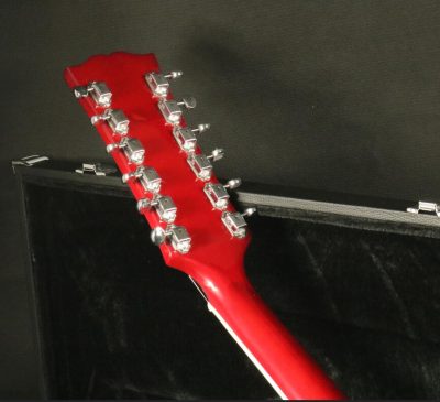 Custom Crown ES335 Semi Hollow Body Artist Cherry Fhole 12 String Guitar - Image 3