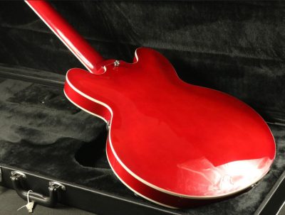 Custom Crown ES335 Semi Hollow Body Artist Cherry Fhole 12 String Guitar - Image 4