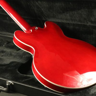 Custom Crown ES335 Semi Hollow Body Artist Cherry Fhole 12 String Guitar - Image 4