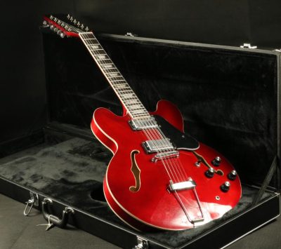 Custom Crown ES335 Semi Hollow Body Artist Cherry Fhole 12 String Guitar - Image 6