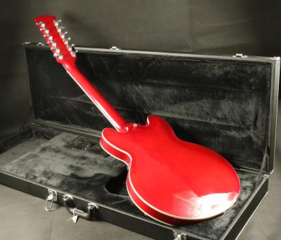 Custom Crown ES335 Semi Hollow Body Artist Cherry Fhole 12 String Guitar - Image 8