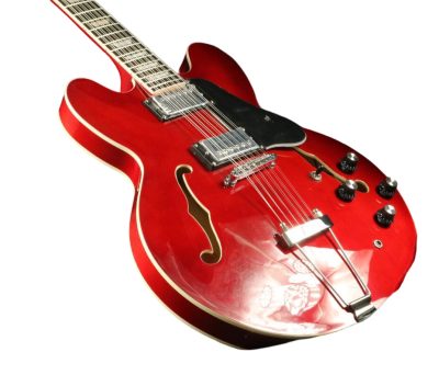 Custom Crown ES335 Semi Hollow Body Artist Cherry Fhole 12 String Guitar