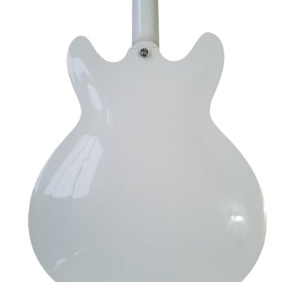 Custom Tourmaline Viking Semi Hollow Body Electric Guitar Crisp White Finish - Image 8