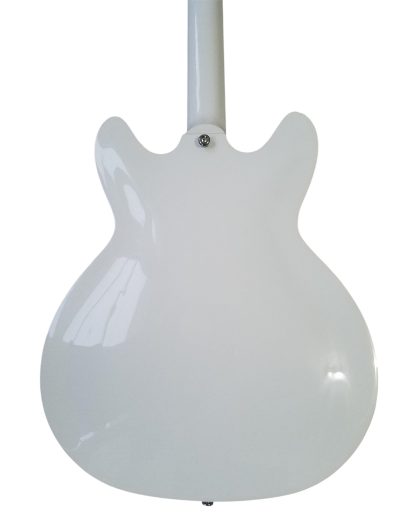 Custom Tourmaline Viking Semi Hollow Body Electric Guitar Crisp White Finish - Image 8