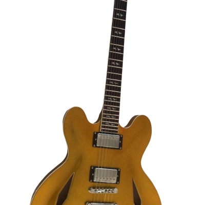 Custom Crown DG335 Dave Grohl Gold Finish 6 String Electric Guitar - Image 6