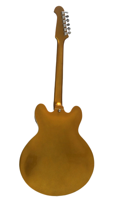 Custom Crown DG335 Dave Grohl Gold Finish 6 String Electric Guitar - Image 4