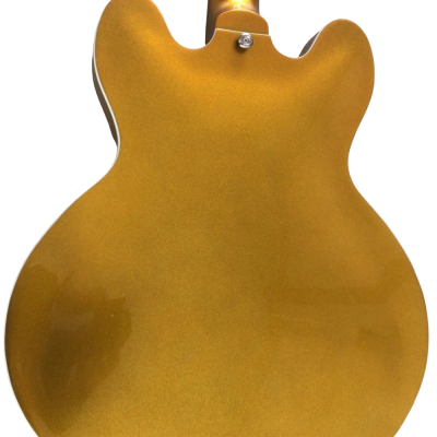 Custom Crown DG335 Dave Grohl Gold Finish 6 String Electric Guitar - Image 7