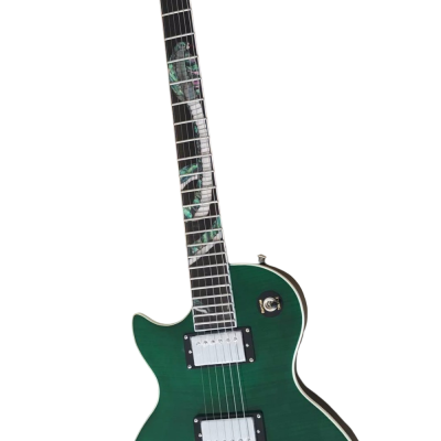 Custom Crown Green Burst Flame Maple Top Snakepit Slash Guitar - Image 5