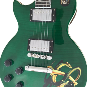 Custom Crown Green Burst Flame Maple Top Snakepit Slash Guitar