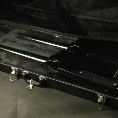 Custom Diplomat Black Double Neck Headless 4 String Bass Neck 6 String Guitar Neck - Image 3