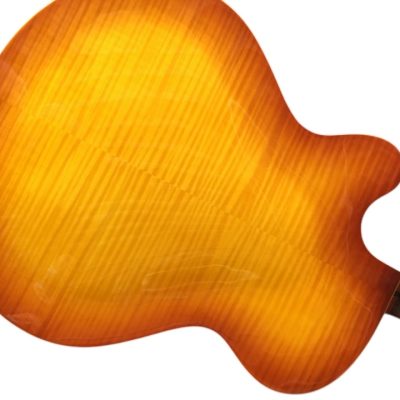 Custom Crown ES350 Tiger Maple Top Sunburst Semi Hollow Jazz Fhole Guitar - Image 2
