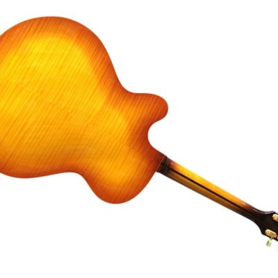 Custom Crown ES350 Tiger Maple Top Sunburst Semi Hollow Jazz Fhole Guitar - Image 8