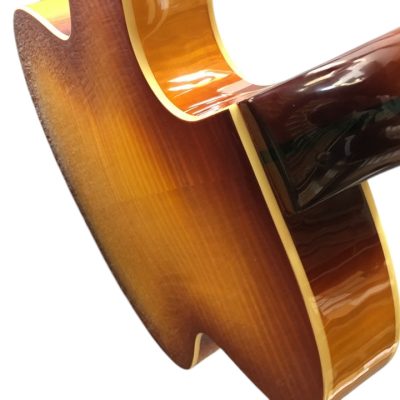 Custom Crown ES350 Tiger Maple Top Sunburst Semi Hollow Jazz Fhole Guitar - Image 13