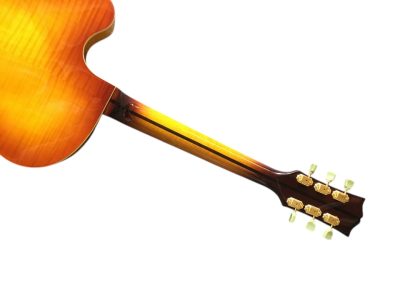 Custom Crown ES350 Tiger Maple Top Sunburst Semi Hollow Jazz Fhole Guitar - Image 16