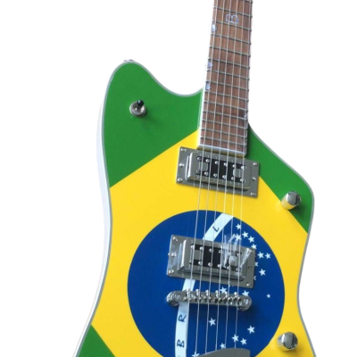 Custom Sovereign Jupiter Thunderbird Billy Green Yellow Electric Guitar - Image 5