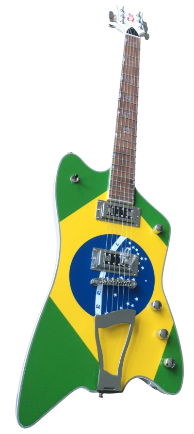 Custom Sovereign Jupiter Thunderbird Billy Green Yellow Electric Guitar - Image 5