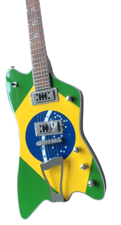 Custom Sovereign Jupiter Thunderbird Billy Green Yellow Electric Guitar