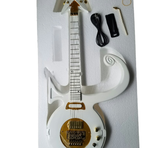 Custom Ember Prince Love White Tremolo Guitar