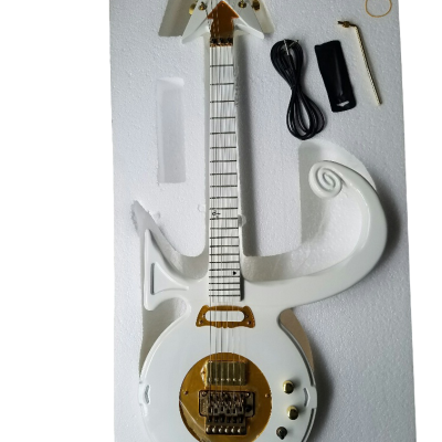 Custom Ember Prince Love White Tremolo Guitar