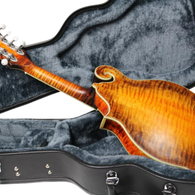 Custom Corundum Solid Flamed Maple Dovetail Sunburst Fhole Mandolin - Image 5