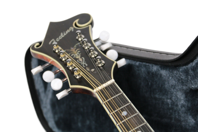 Custom Corundum Solid Flamed Maple Dovetail Sunburst Fhole Mandolin - Image 12