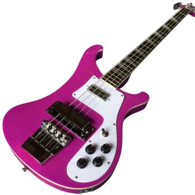 Custom Nova 4003 Pink 4 String Bass - Image 3