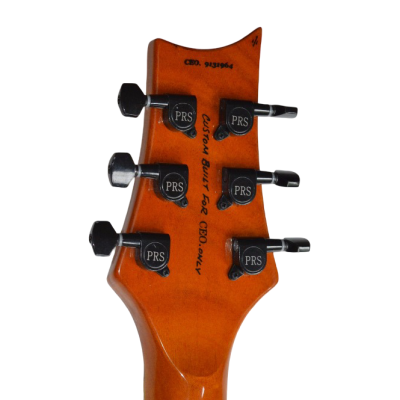 Custom Monarch Prism Orange Yellow Green Blue Flame Maple Top Tremolo Guitar - Image 5