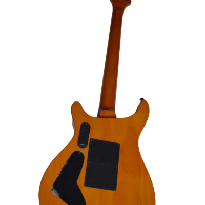 Custom Monarch Prism Orange Yellow Green Blue Flame Maple Top Tremolo Guitar - Image 7