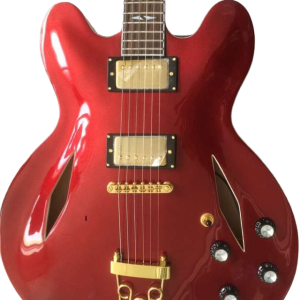 Custom Crown ES335 Sparkling Burgundy Red Trini 6 String Electric Guitar