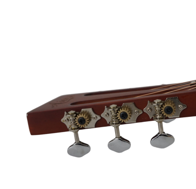 Custom Cobalt Resonator Chrome Plated Brass Body Fholes Guitar Resophonic Single Cone - Image 7