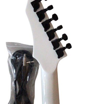 Custom Norturne Warlock Metal White Master Electric Guitar - Image 3