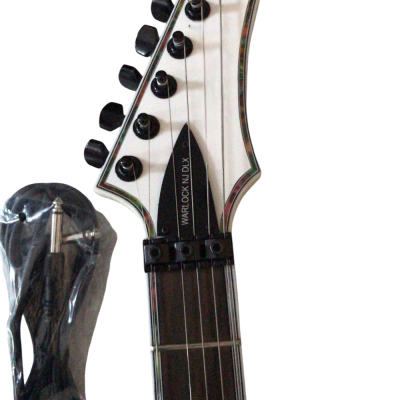 Custom Norturne Warlock Metal White Master Electric Guitar - Image 4