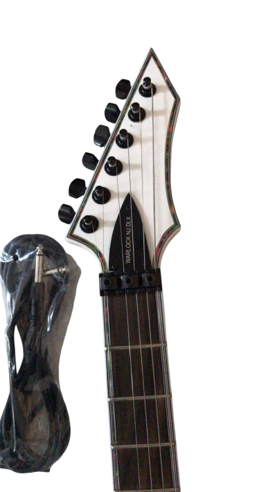 Custom Norturne Warlock Metal White Master Electric Guitar Floyd Rose Tremolo - Image 4