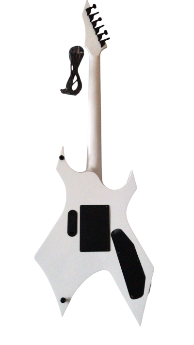 Custom Norturne Warlock Metal White Master Electric Guitar Floyd Rose Tremolo - Image 5