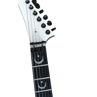 Custom Obsidian Kirk Hammett Ouija White Moon Inlays Electric Guitar - Image 3