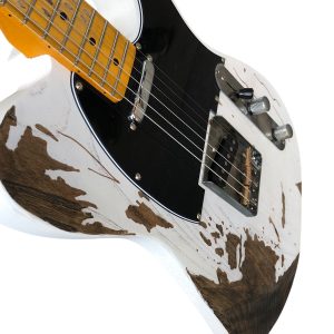 Alternative view of Custom Regent Aged Ash Body White Relic Electric Guitar
