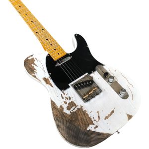 Custom Regent Aged Ash Body White Relic Electric Guitar